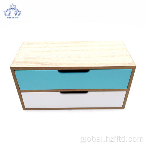 China Modern Wooden Office Desk Organizer with 2 drawers Supplier